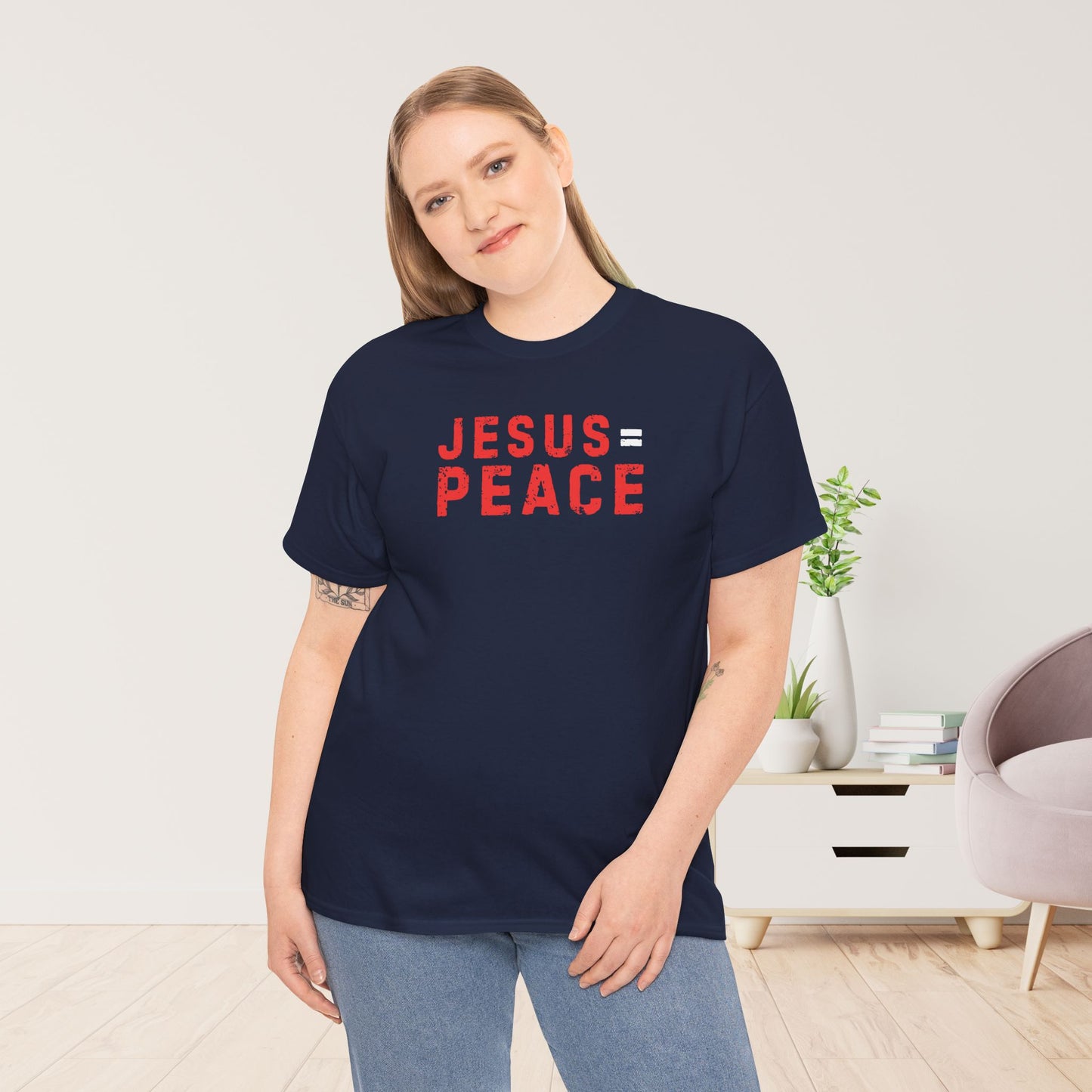 Jesus is Peace Heavy Cotton Tee