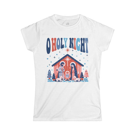 Christian Women's O Holy Night Softstyle T-shirt