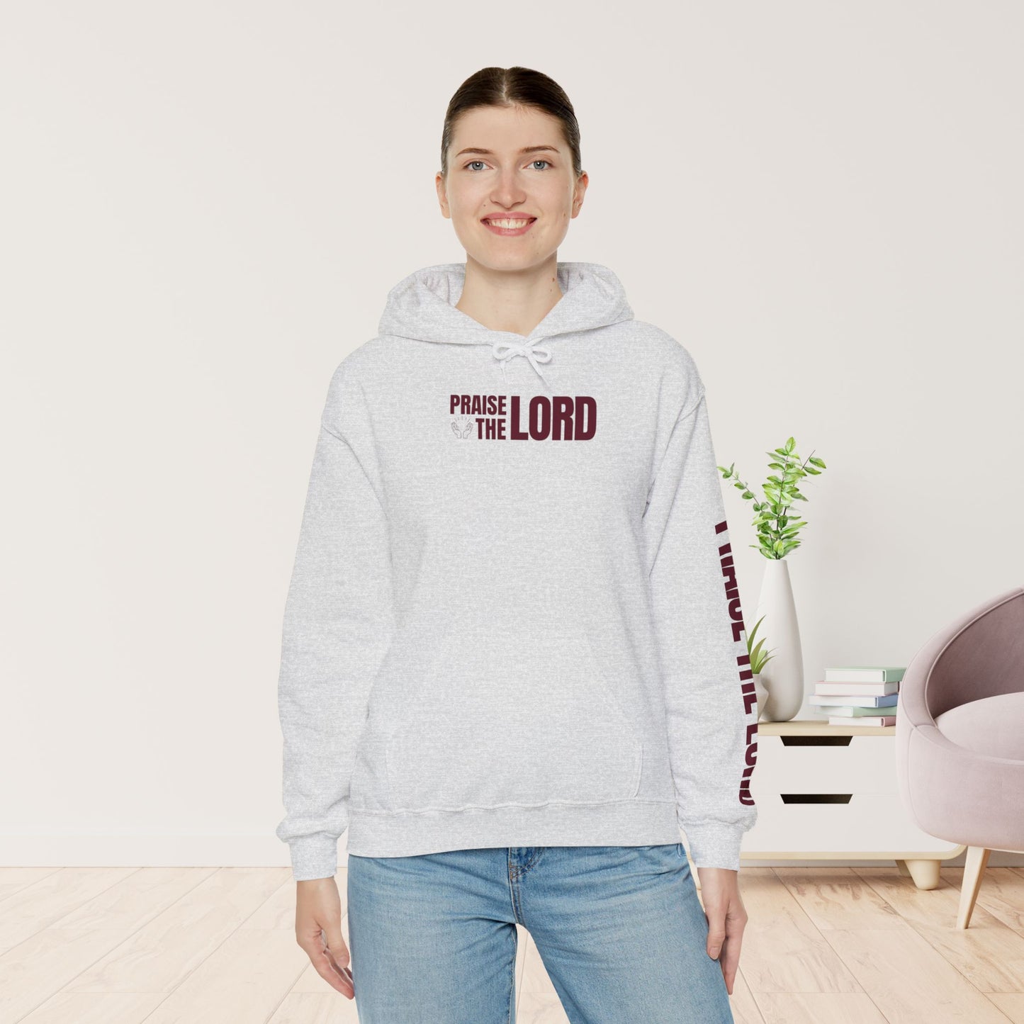Praise The Lord Hoodie -  Psalm 117:1-2 Bible Verse Christian Hoodie