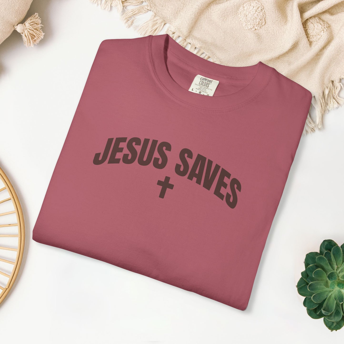 Jesus Saves Comfort Colors Shirt - Fall Edition - Acts 4:12