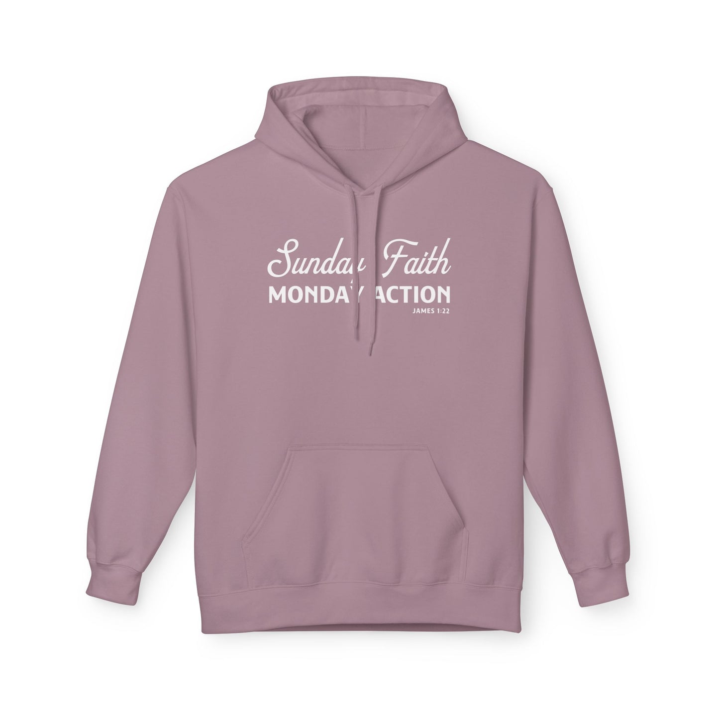 Sunday Faith. Monday Action Unisex Midweight Hoodie