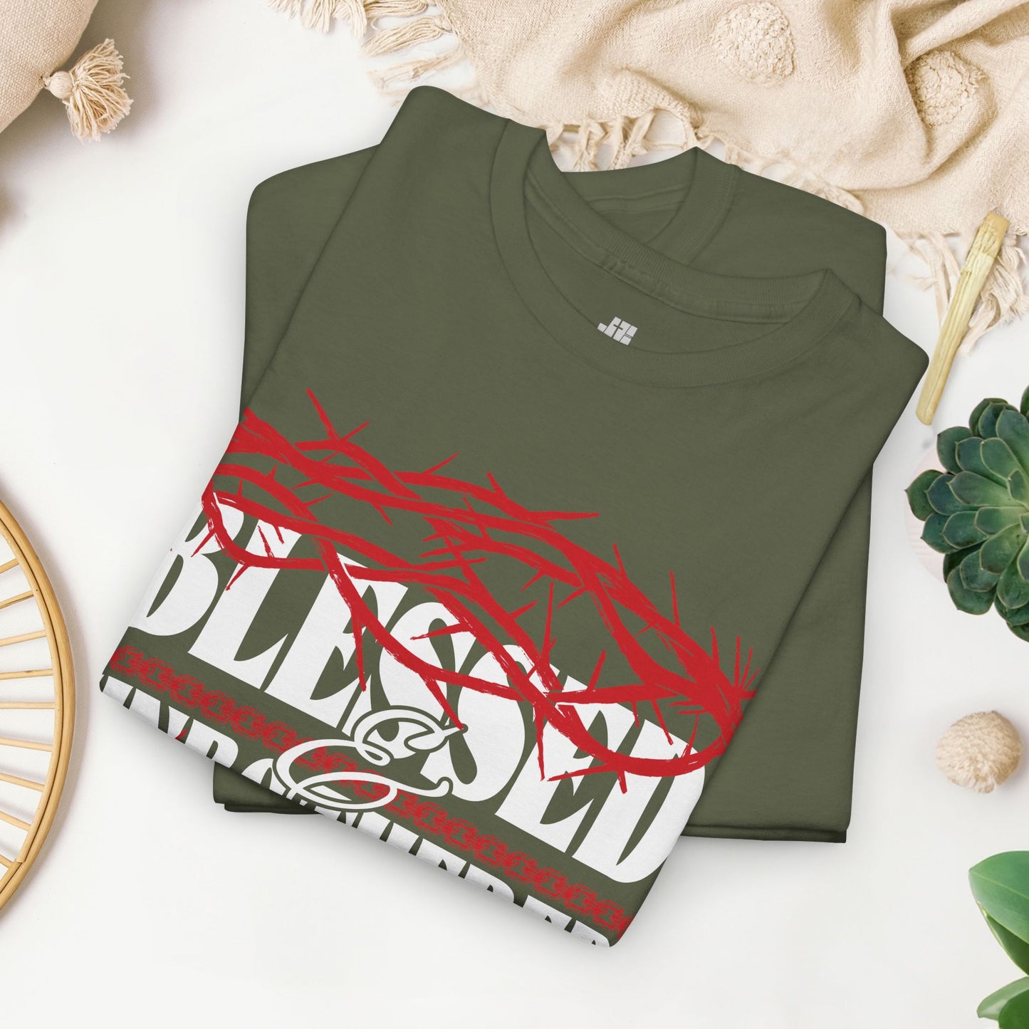Blessed & Unbothered Heavy Cotton Tee