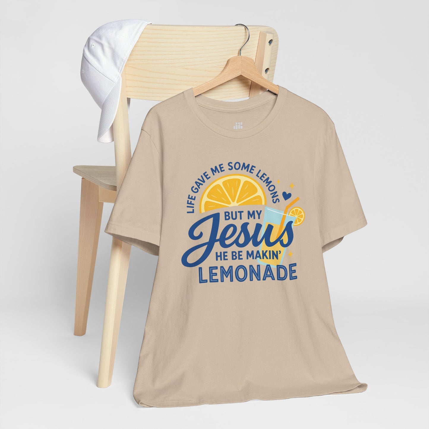 Life Gave Me Lemons But My Jesus Makes Lemonade Soft Cotton Tee