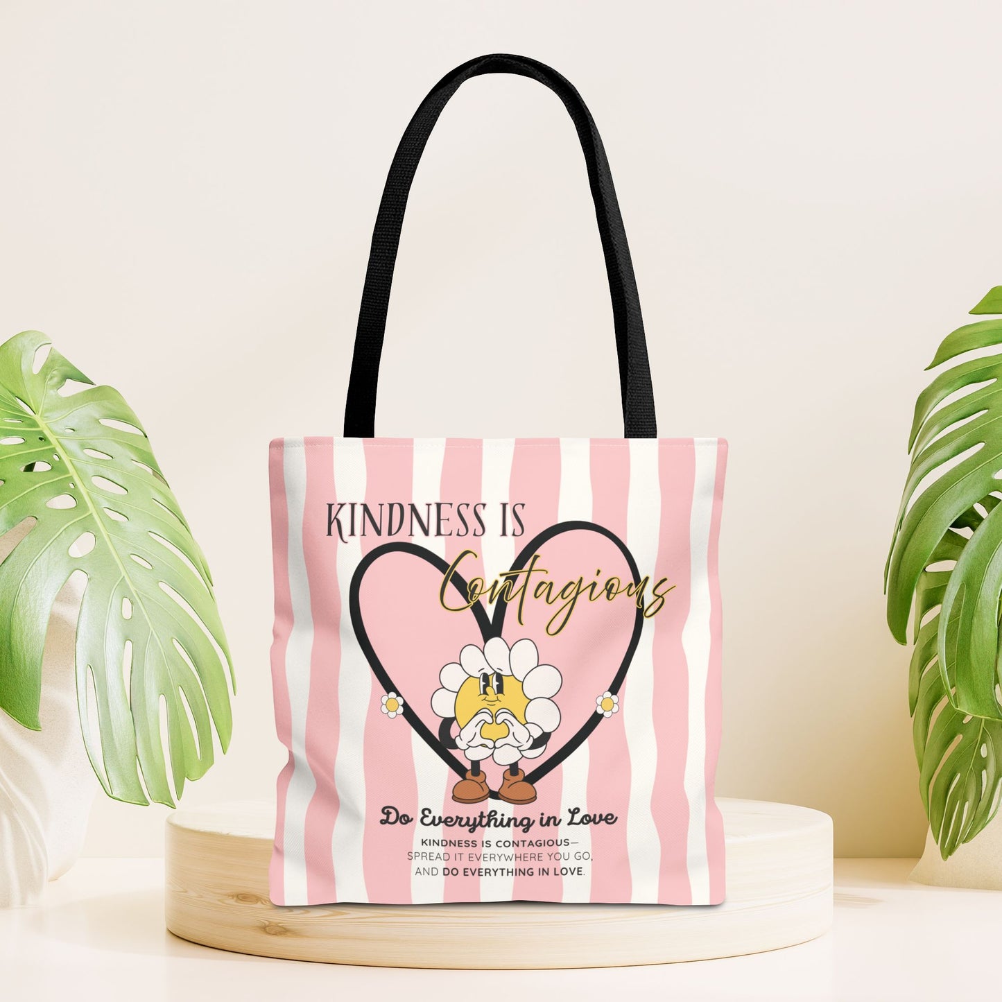 Kindness is Contagious Tote Bag - Christian Tote Bag