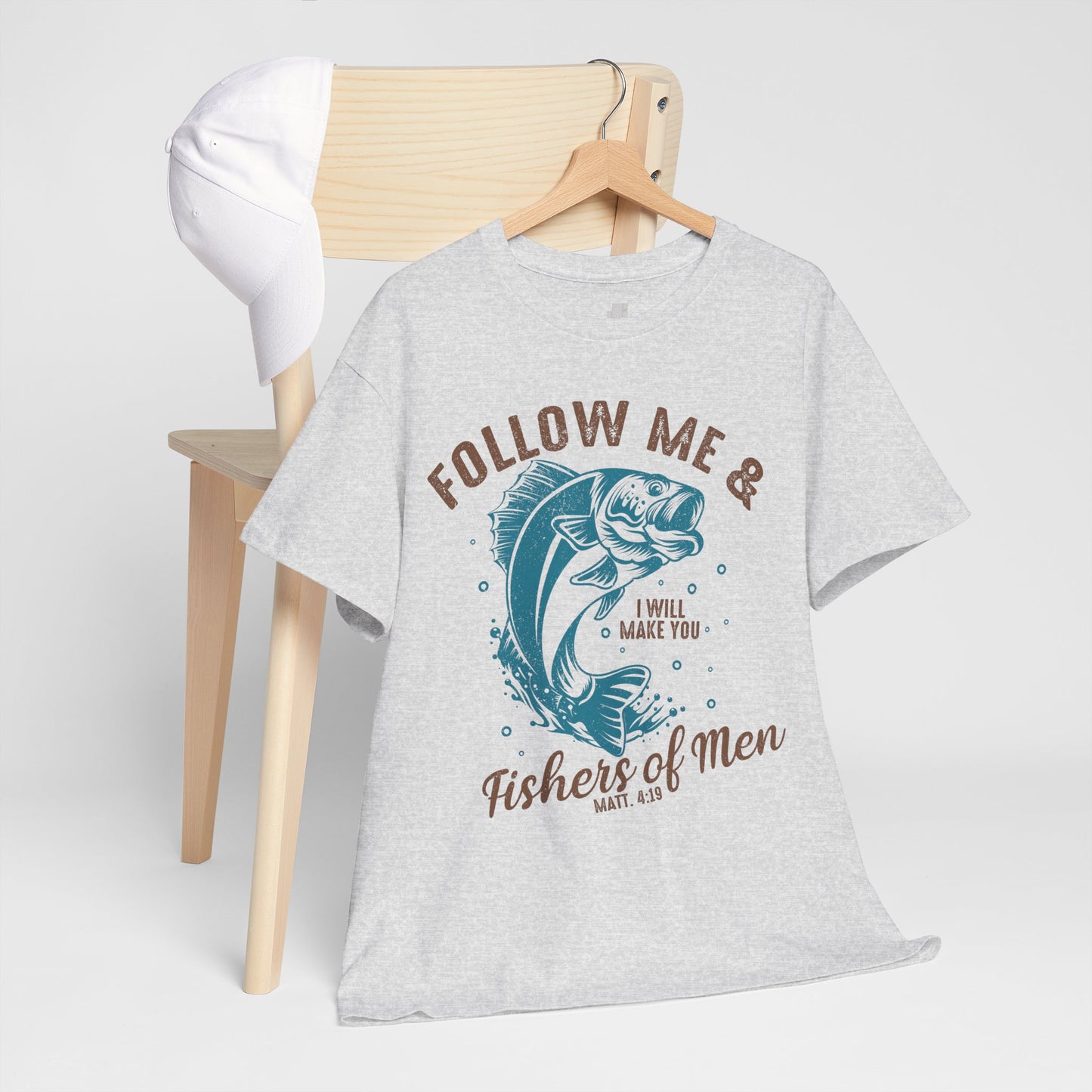 Follow Me Heavy Cotton Tee - Matthew 4:19