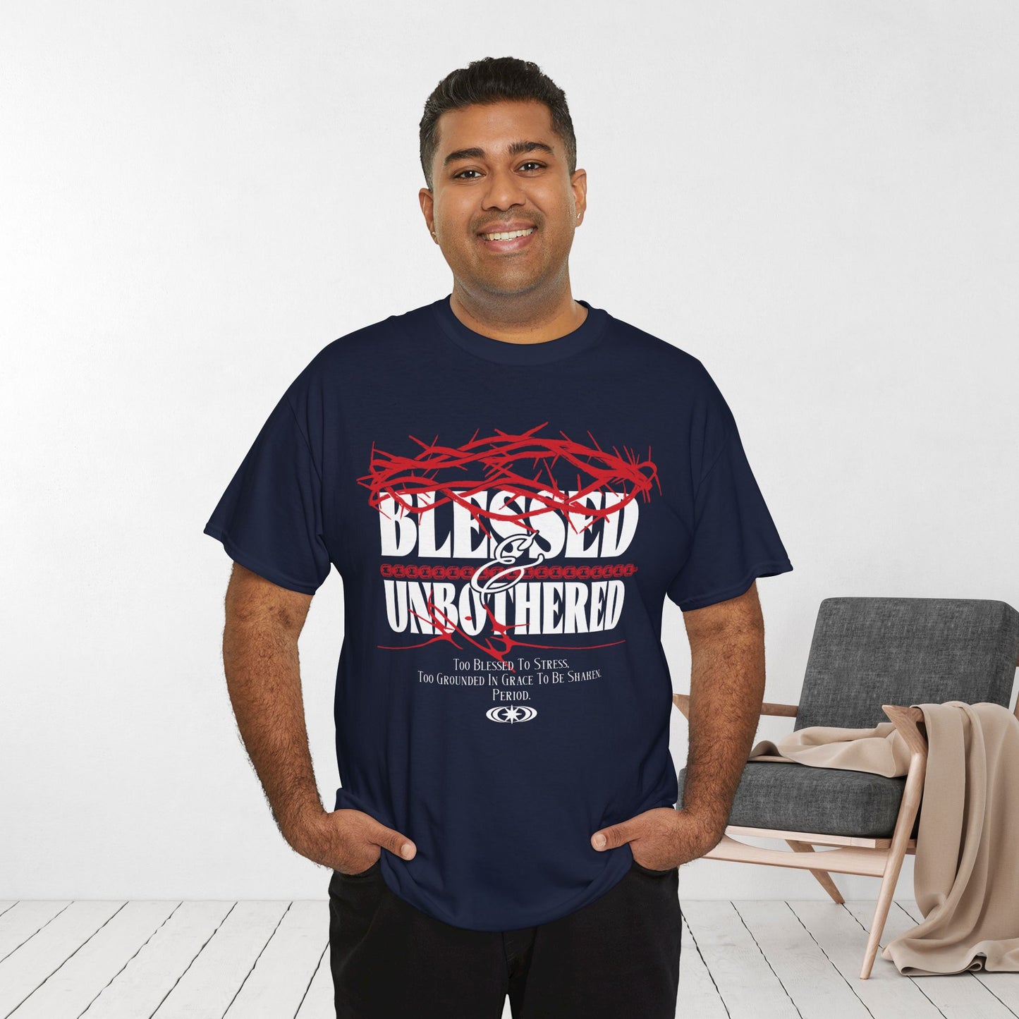 Blessed & Unbothered Heavy Cotton Tee