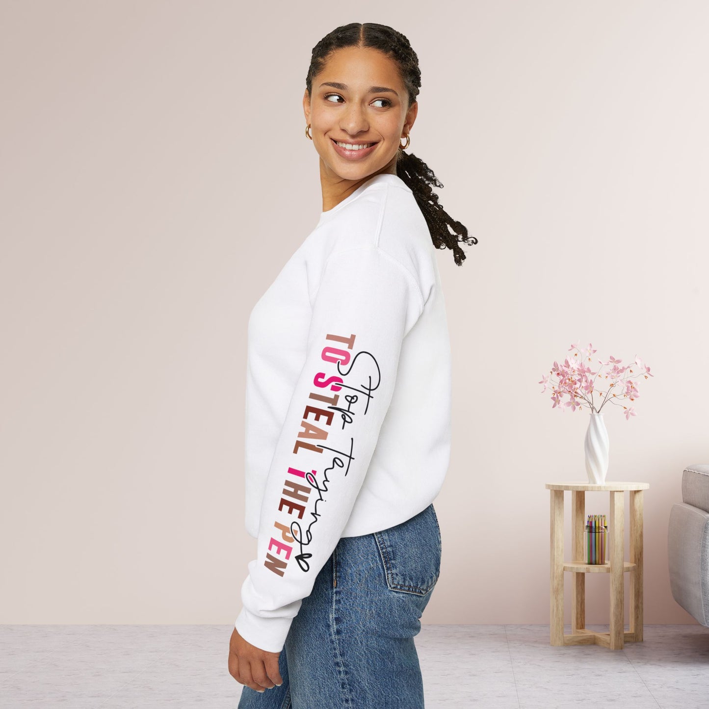 Pink God is Still Writing Your Story Christian Sweatshirt