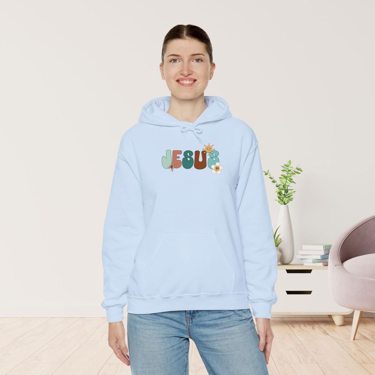 Green Jesus is the Way John 14:6 Bible Verse Christian Hoodie