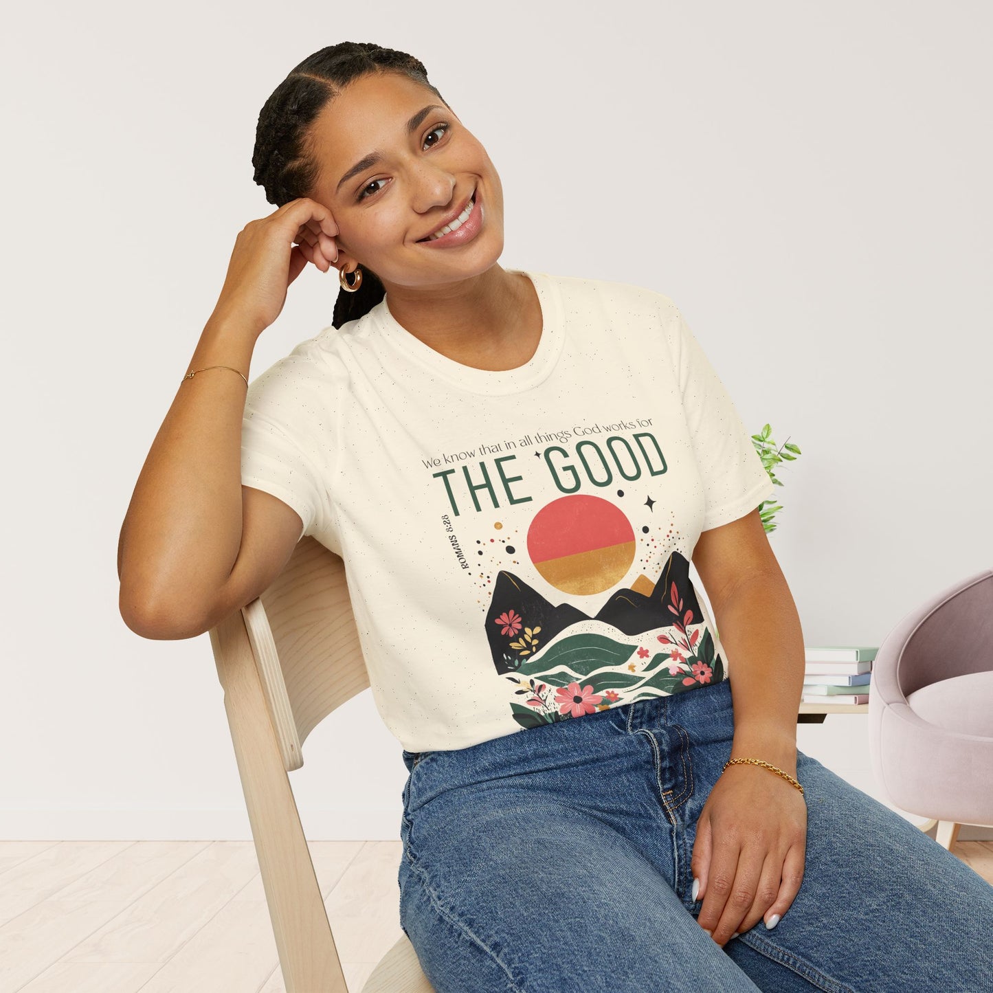 All Things for Good Romans 8:28 Softstyle T-shirt