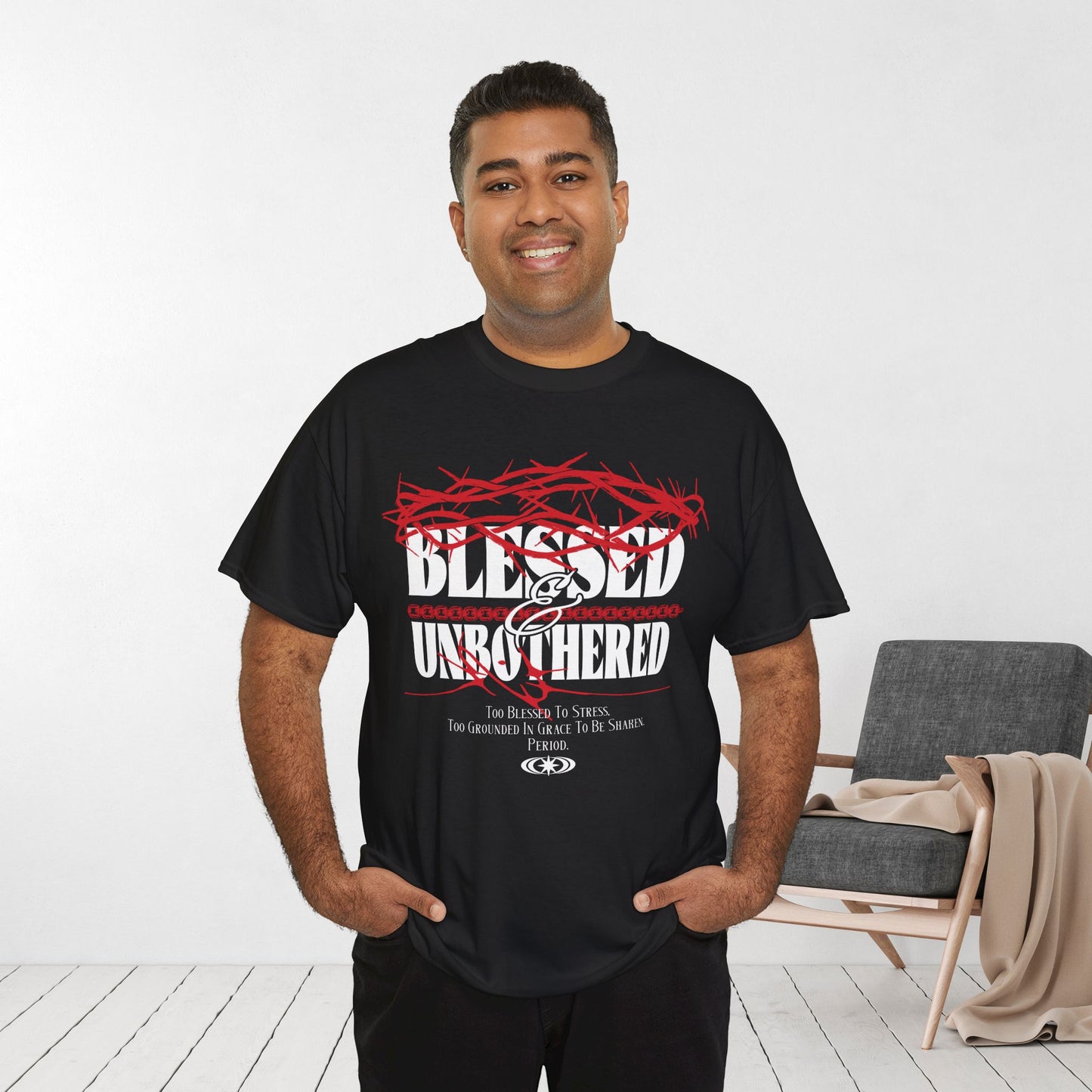 Blessed & Unbothered Heavy Cotton Tee