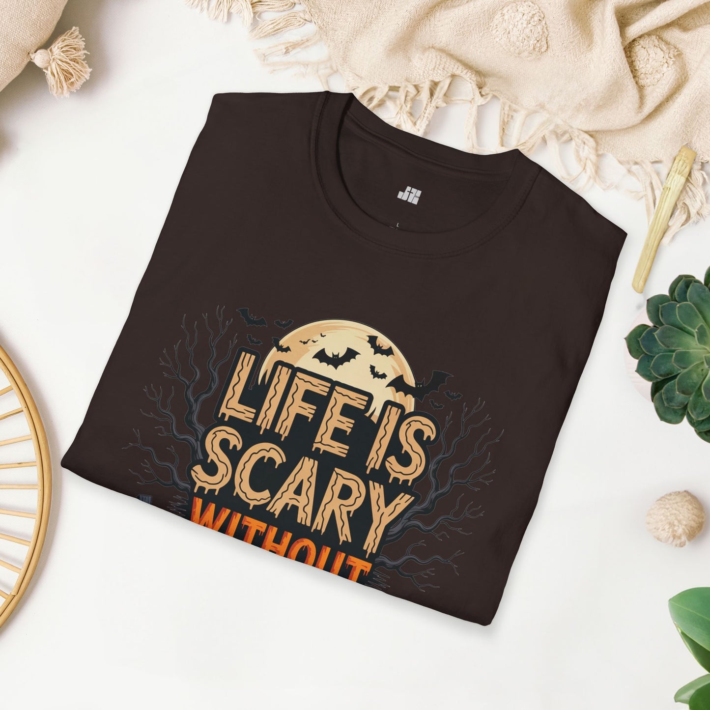 Life is Scary Without Jesus Softstyle T-shirt