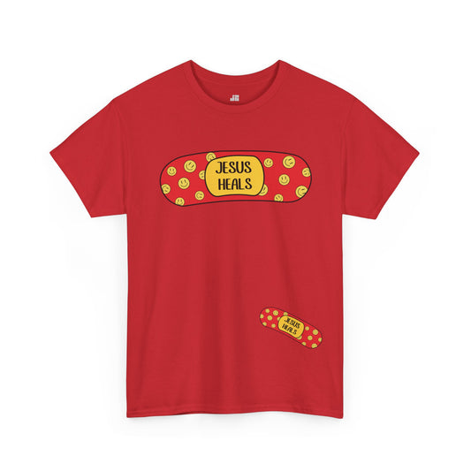 Jesus Heals Heavy Cotton Tee