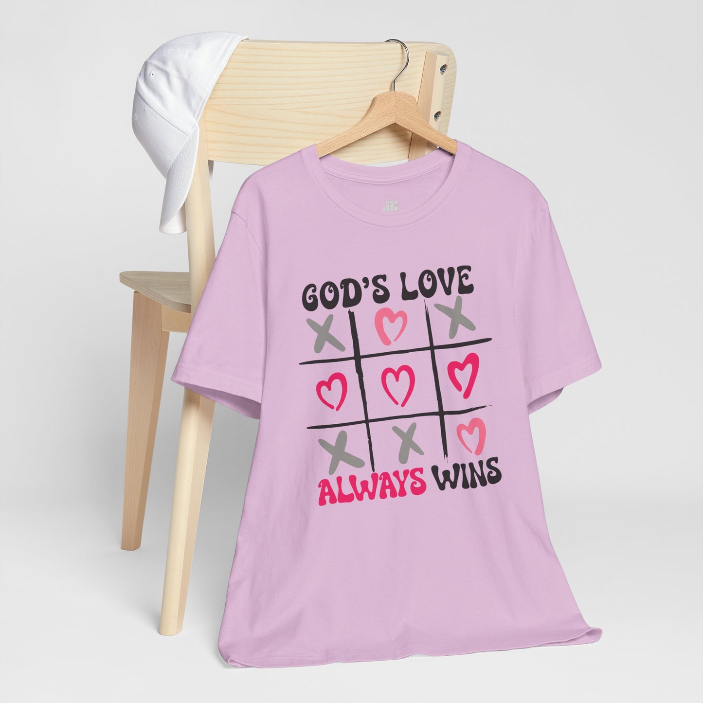 God's Love Always Wins Soft Cotton Tee - Christian Shirt
