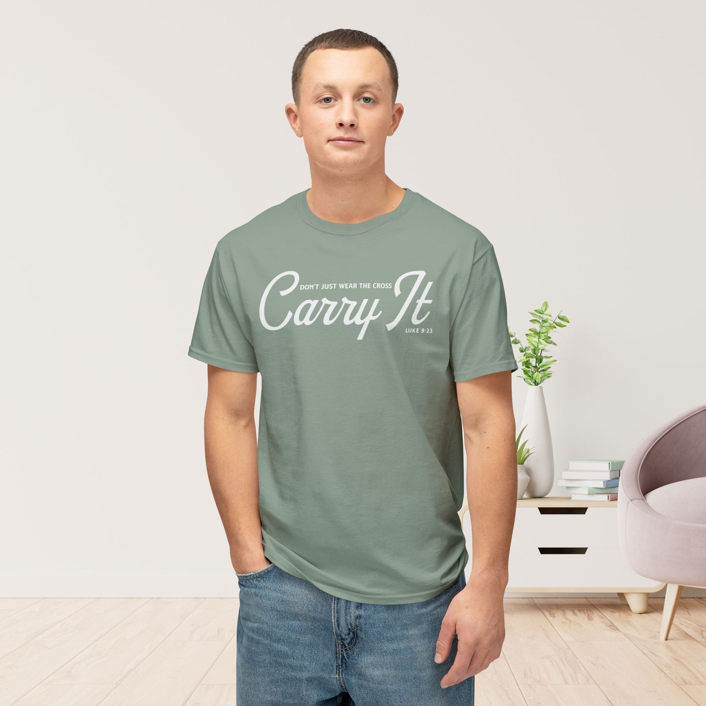 Don’t Just Wear the Cross. Carry It Unisex HD Cotton Tee
