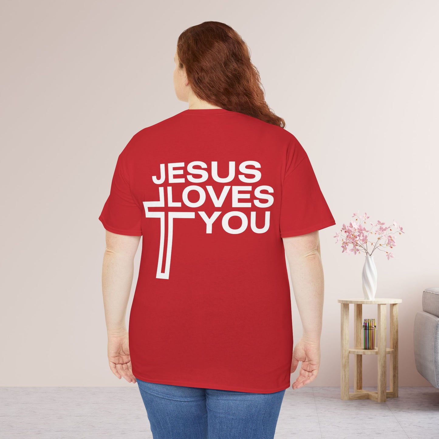 Jesus Loves You Heavy Cotton Tee