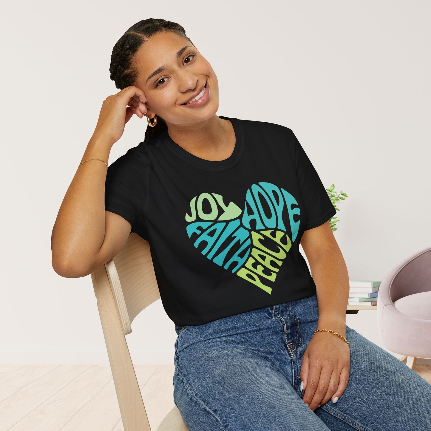 Joy Hope Faith Peace Softstyle T-shirt