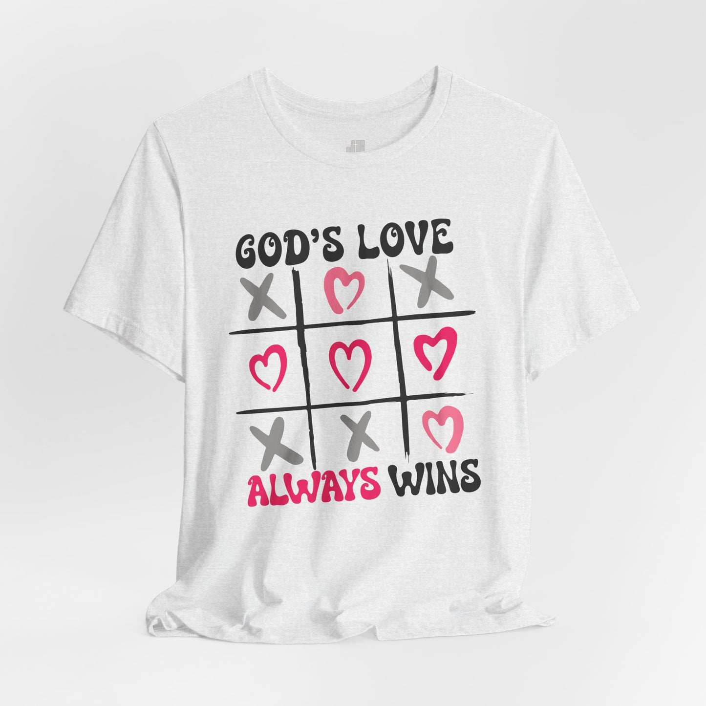 God's Love Always Wins Soft Cotton Tee - Christian Shirt