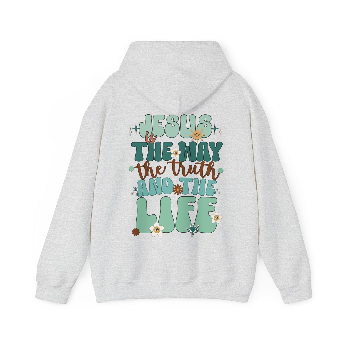 Green Jesus is the Way John 14:6 Bible Verse Christian Hoodie