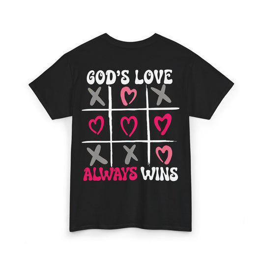 God's Love Always Wins Heavy Cotton Tee