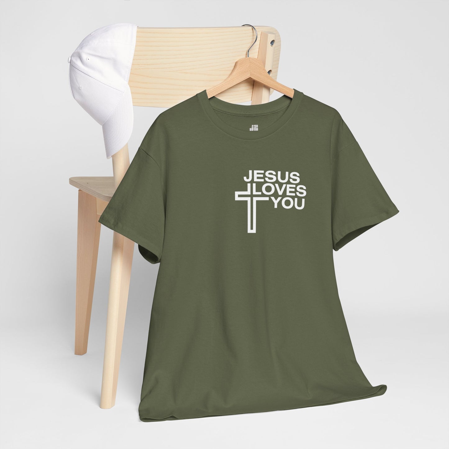 Jesus Loves You Heavy Cotton Tee