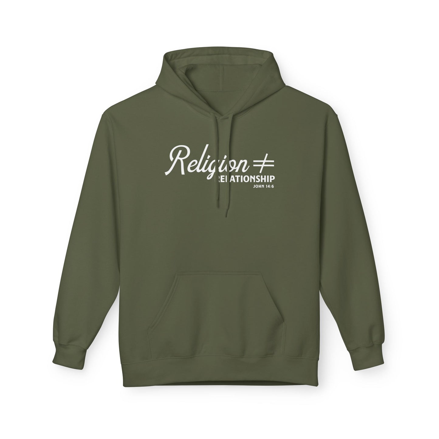 Religion ≠ Relationship Unisex Midweight Hoodie