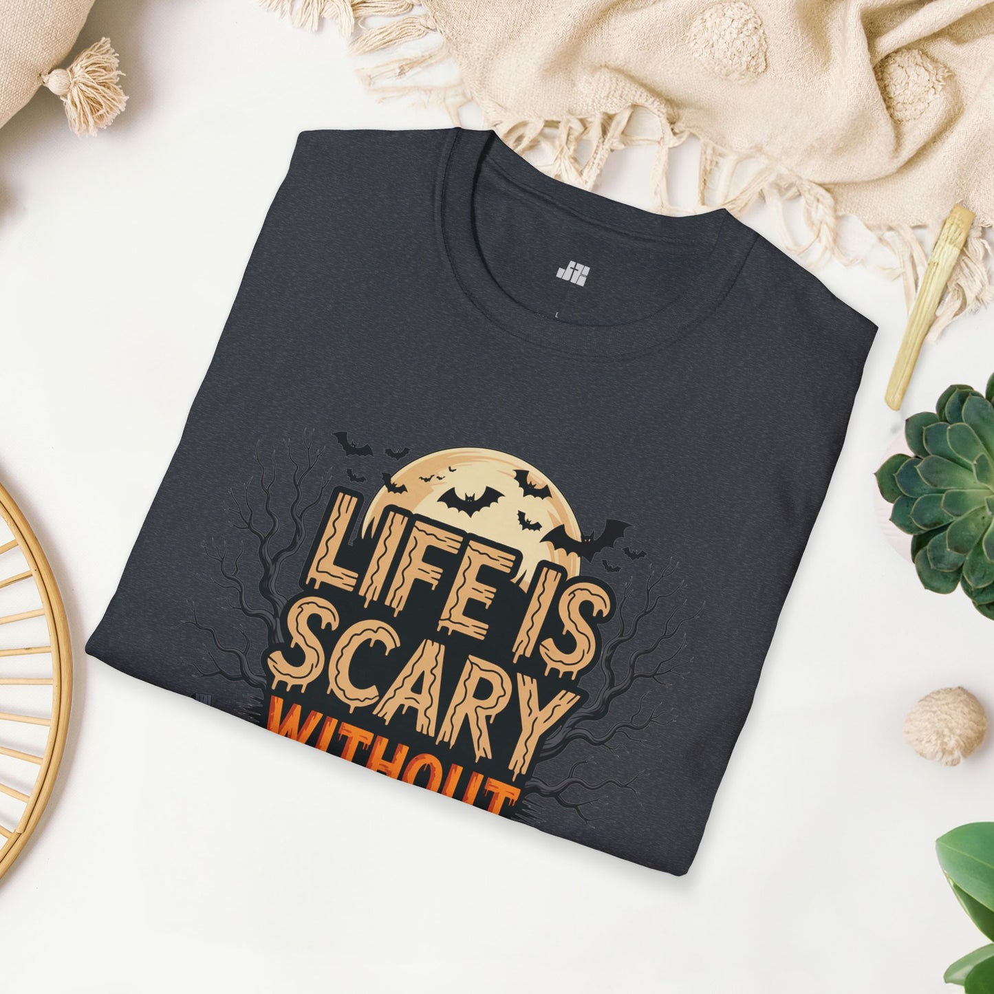 Life is Scary Without Jesus Softstyle T-shirt