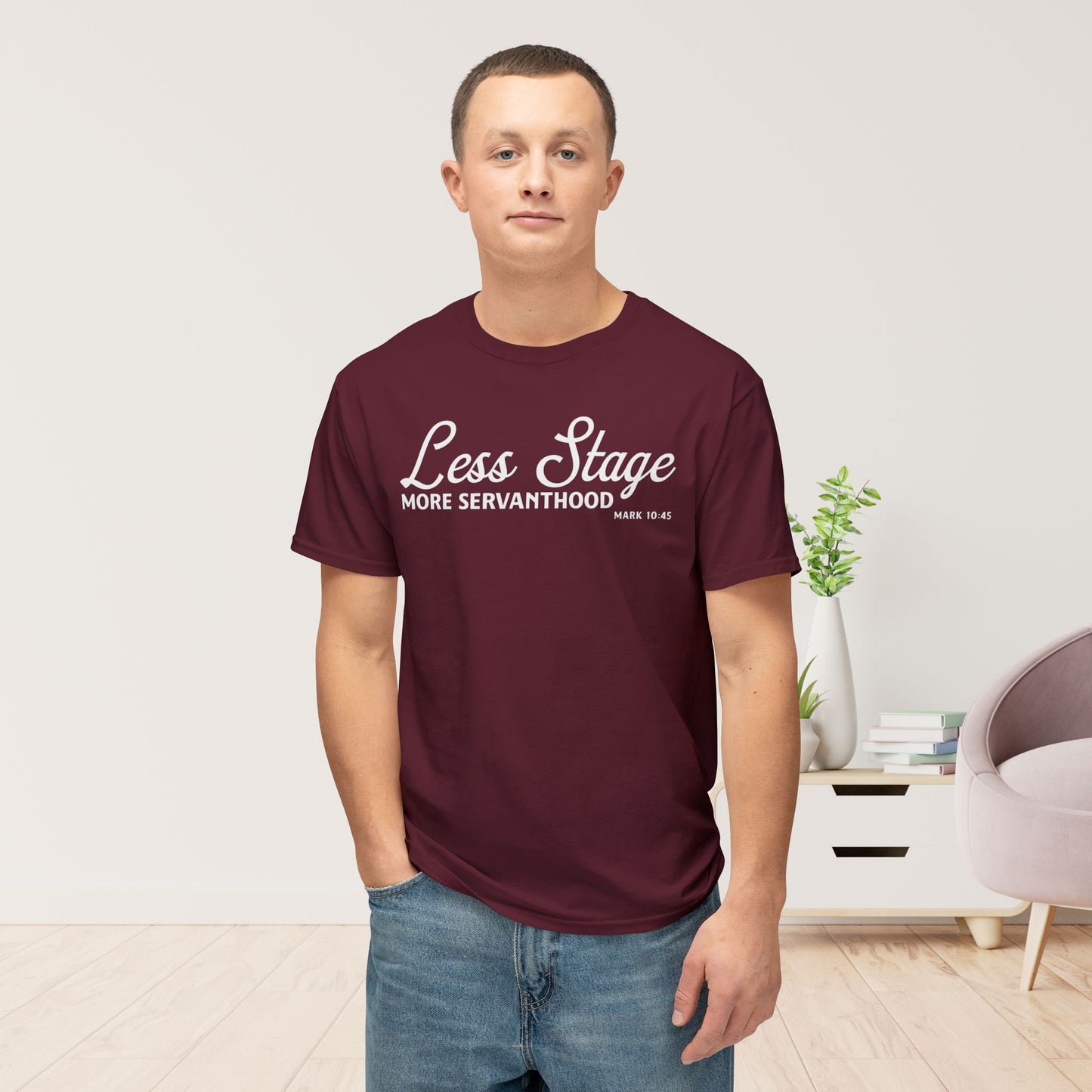 Less Stage. More Servanthood Unisex HD Cotton Tee