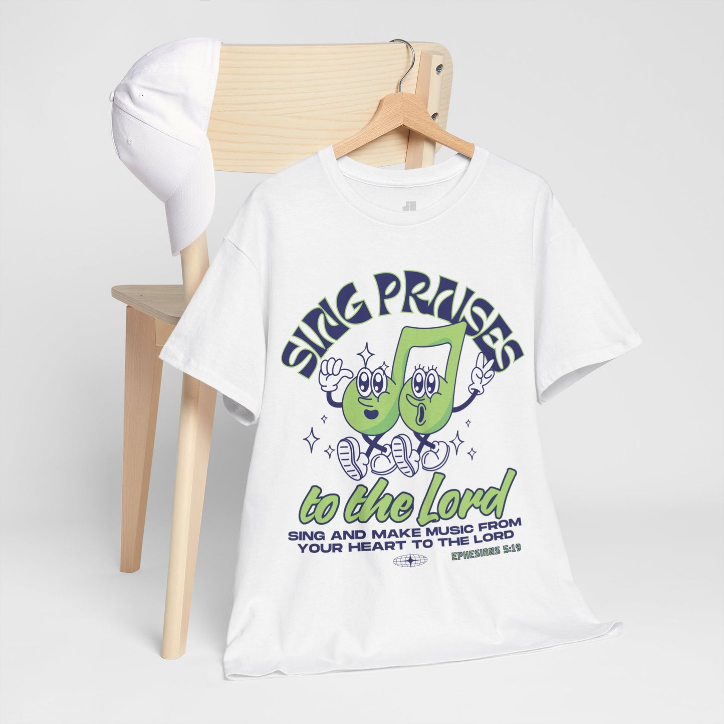 Sing Praises To The Lord Heavy Cotton Tee