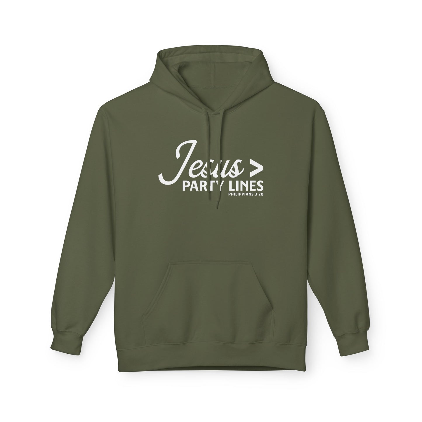 Jesus > Party Lines Unisex Midweight Hoodie