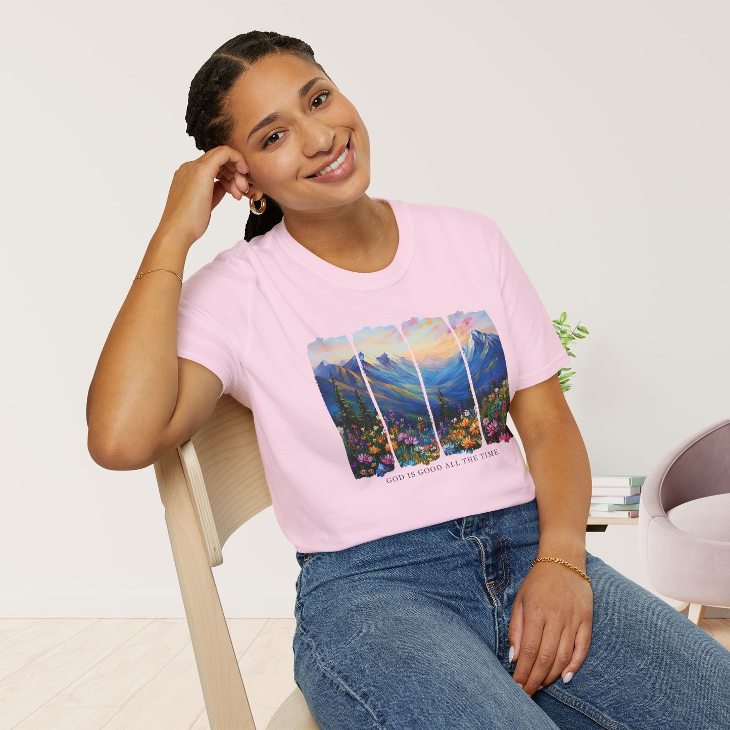 God Is Good All The Time Softstyle T-shirt