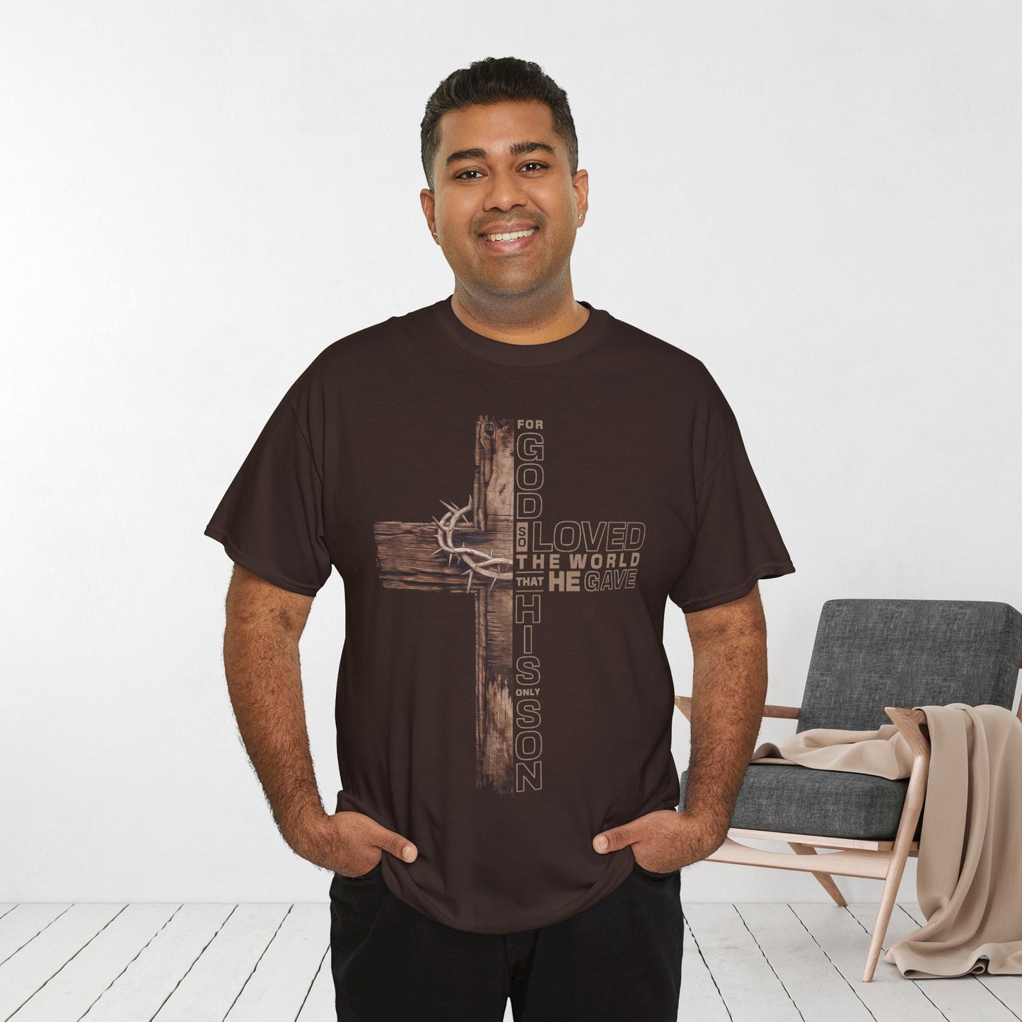 John 3:16 Heavy Cotton Tee