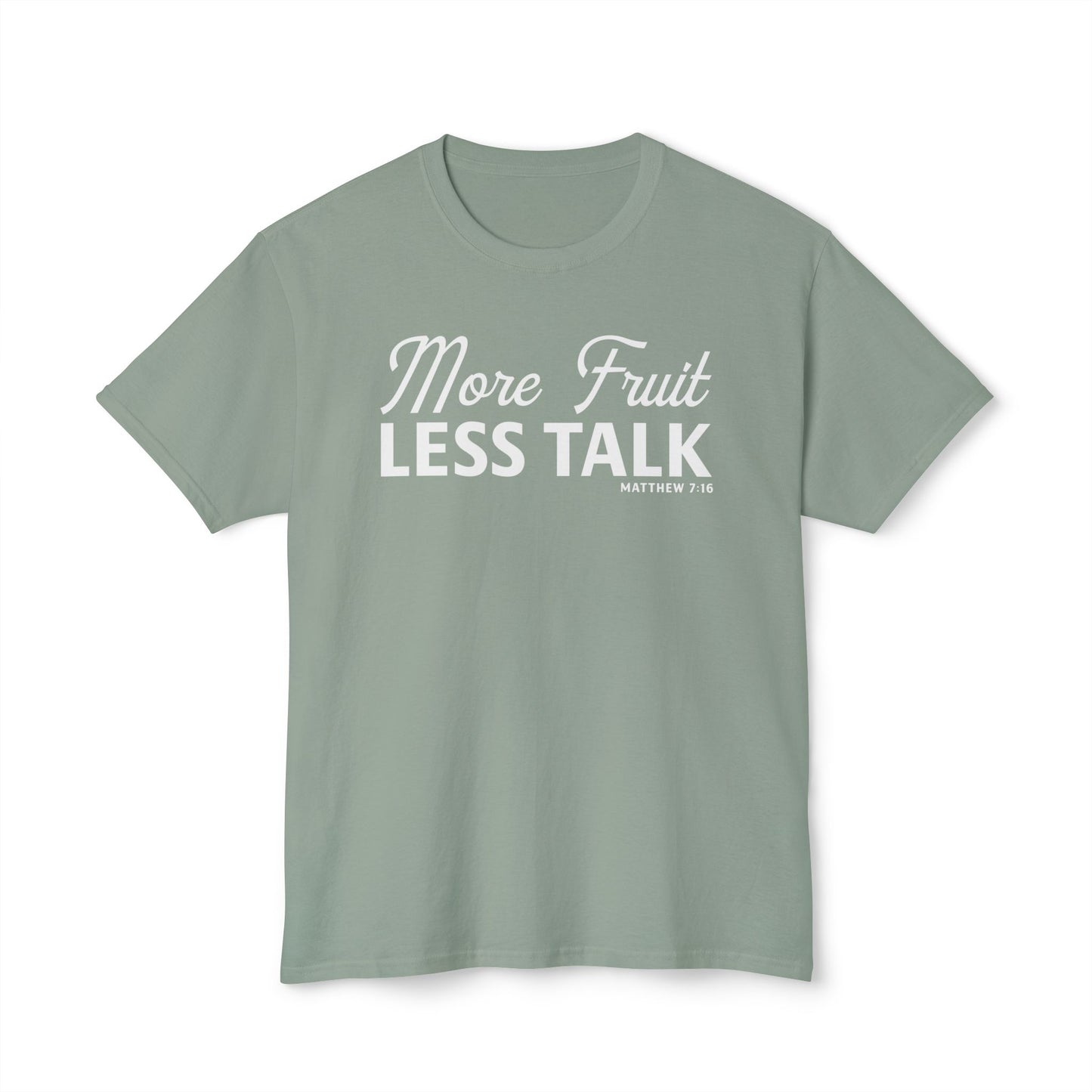 More Fruit, Less Talk Unisex HD Cotton Tee