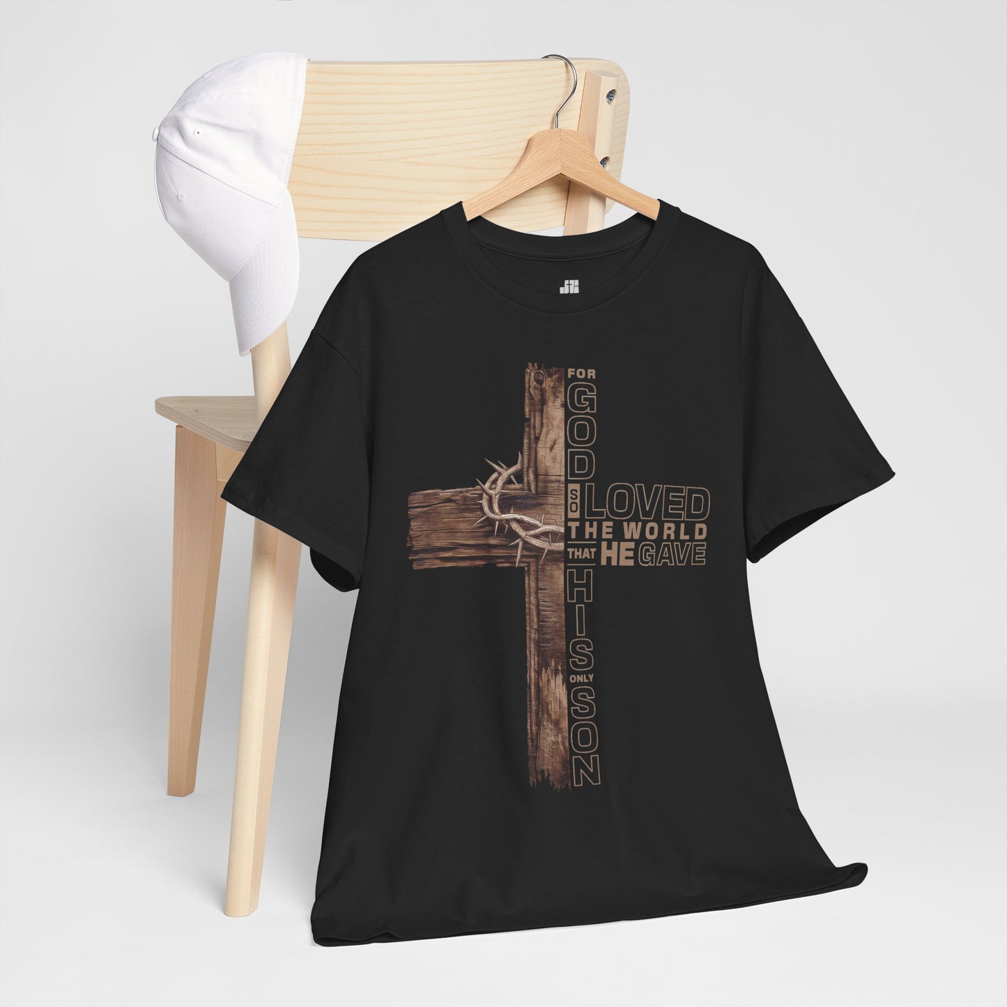 John 3:16 Heavy Cotton Tee