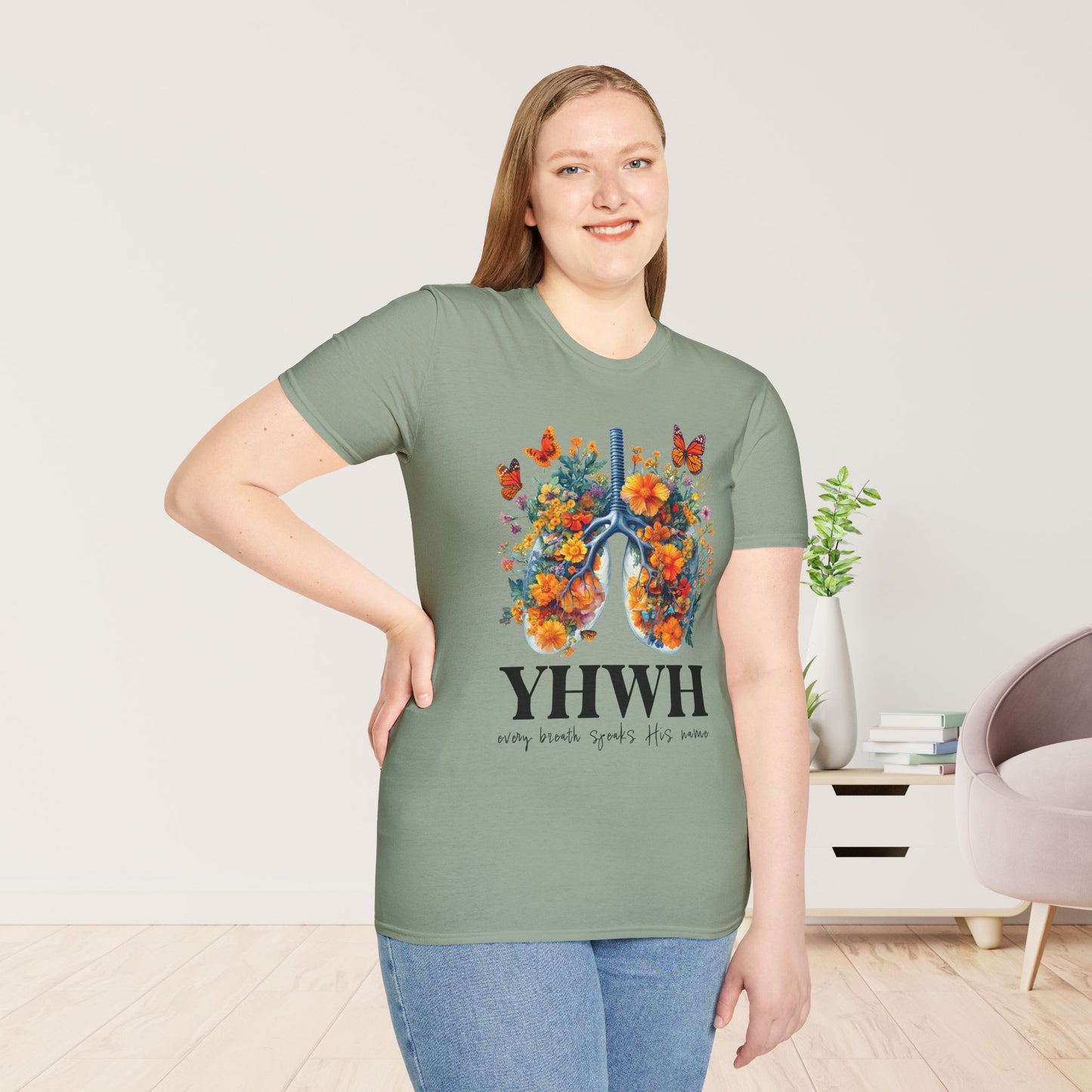 YHWY Every Breath Speaks His Name Softstyle T-shirt