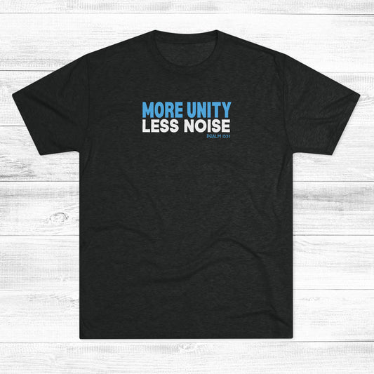 More Unity. Less Noise Unisex Tri-Blend Crew Tee