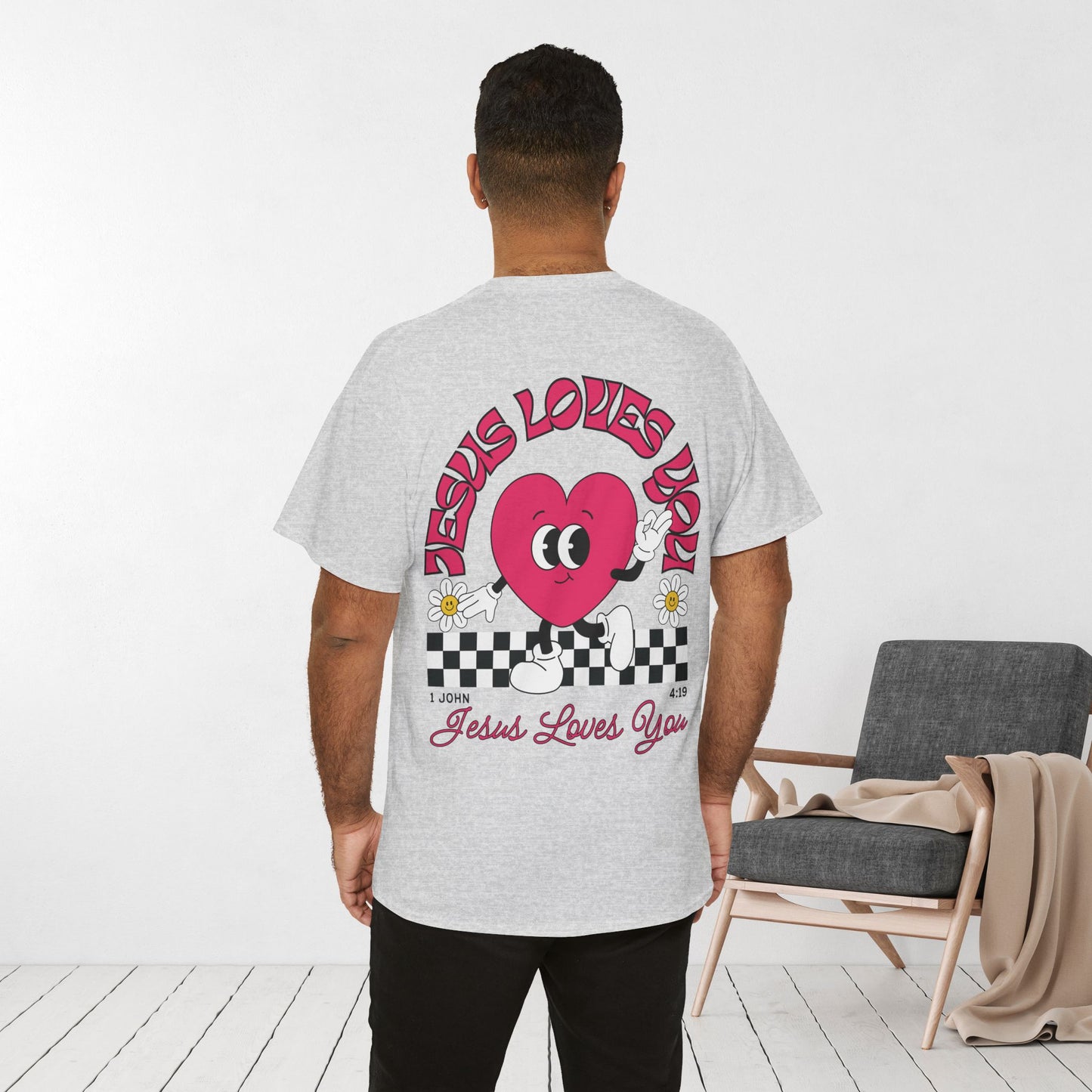 Jesus Loves You Heavy Cotton Tee