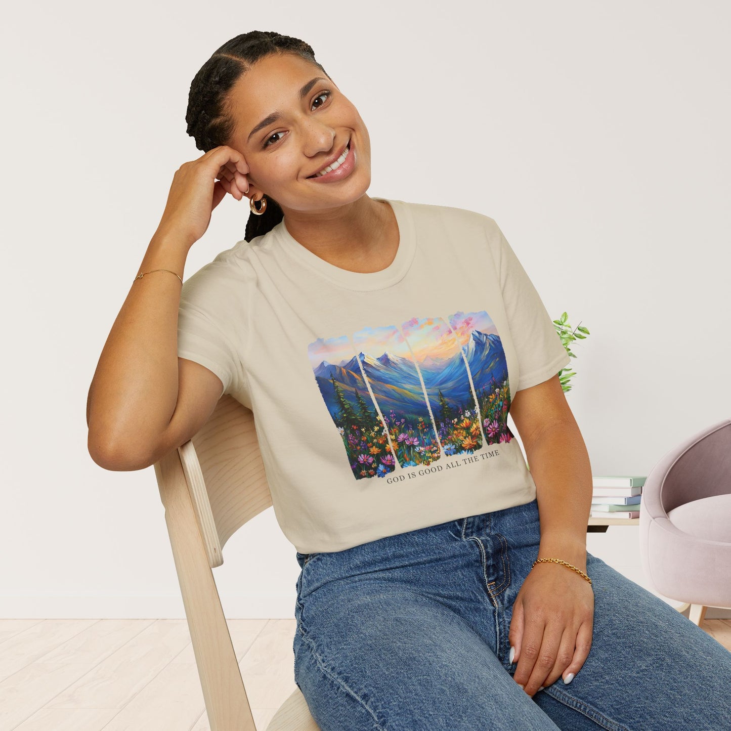 God Is Good All The Time Softstyle T-shirt