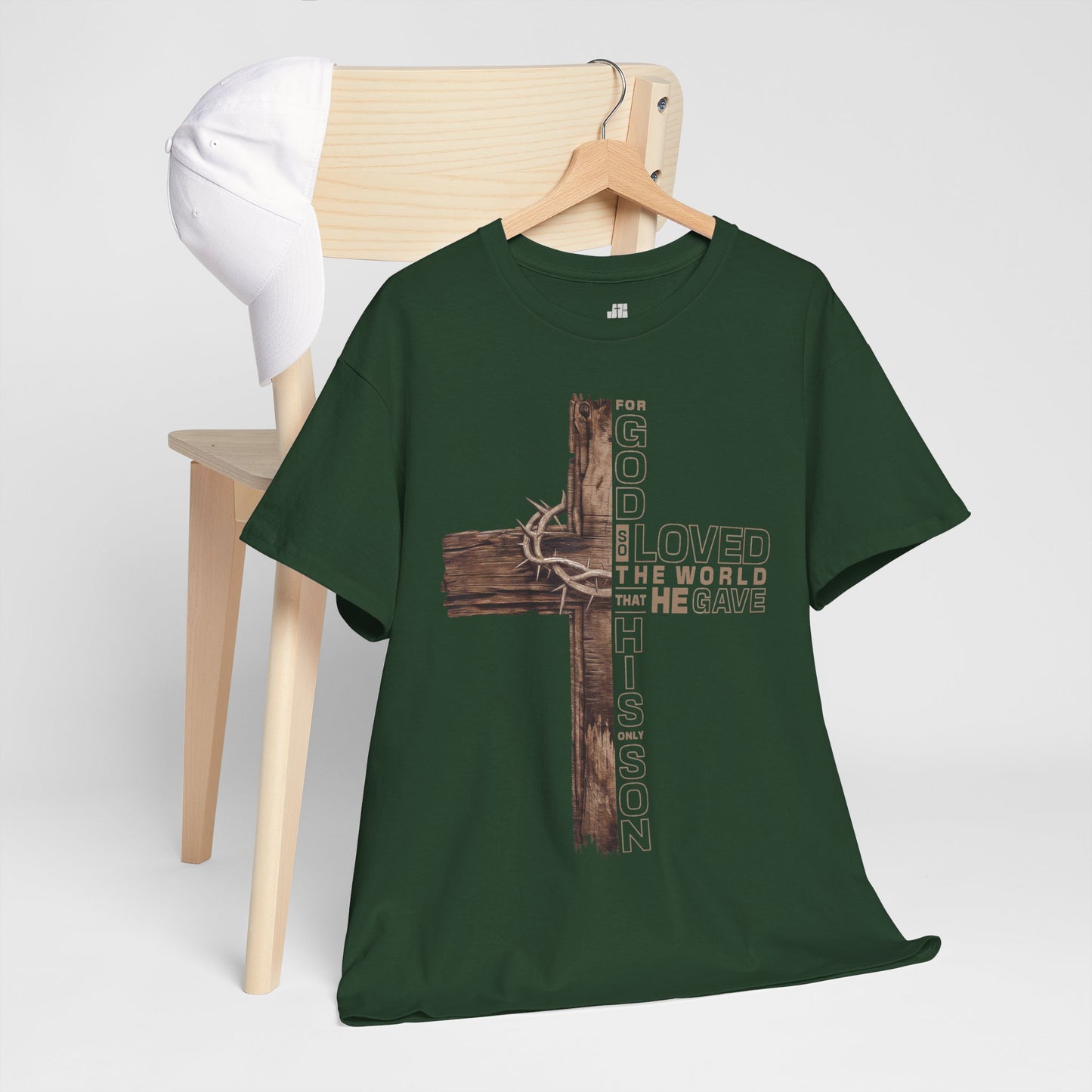 John 3:16 Heavy Cotton Tee