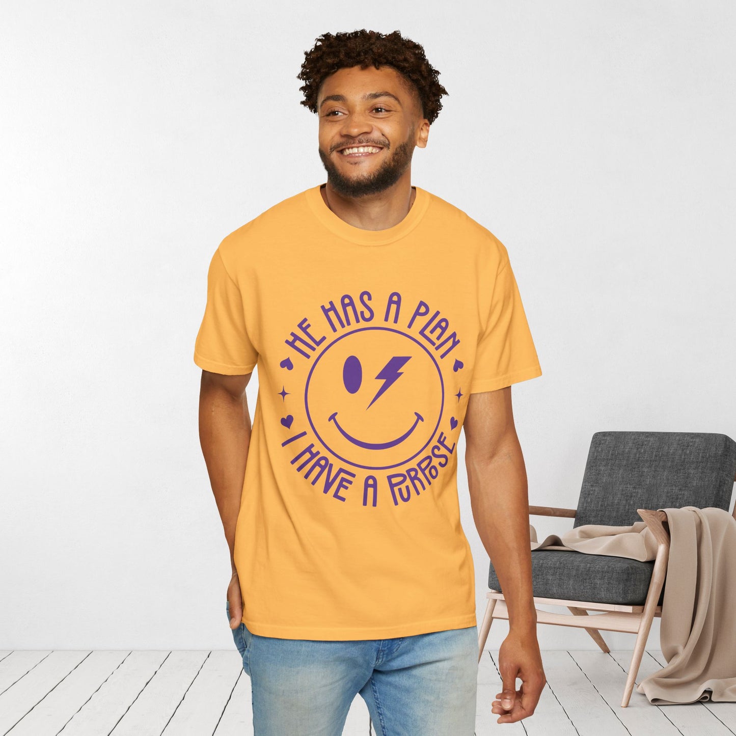 He Has a Plan I Have a Purpose Comfort Colors Shirt