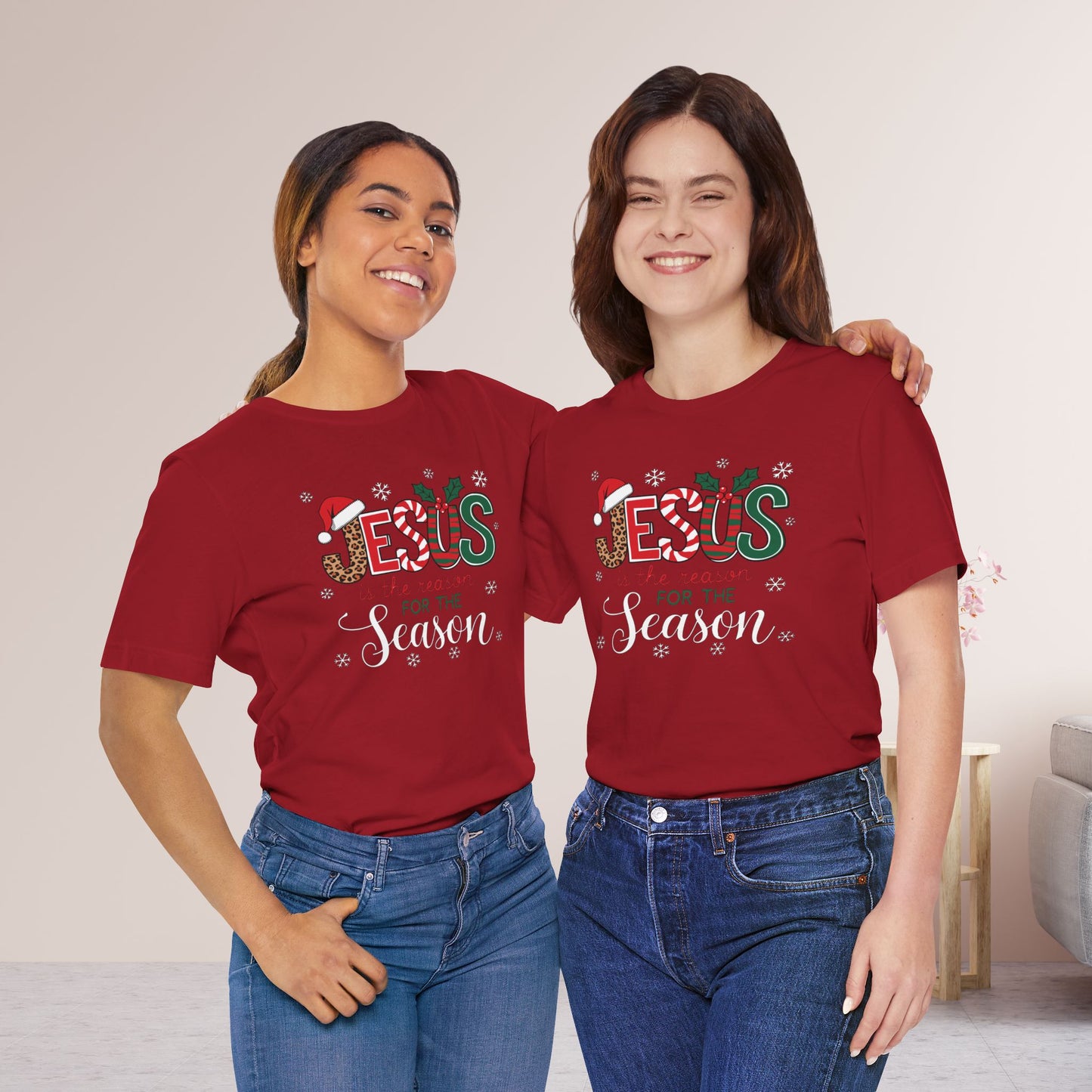 Jesus Is The Reason For The Season Soft Cotton Tee - Christian Christmas Shirt