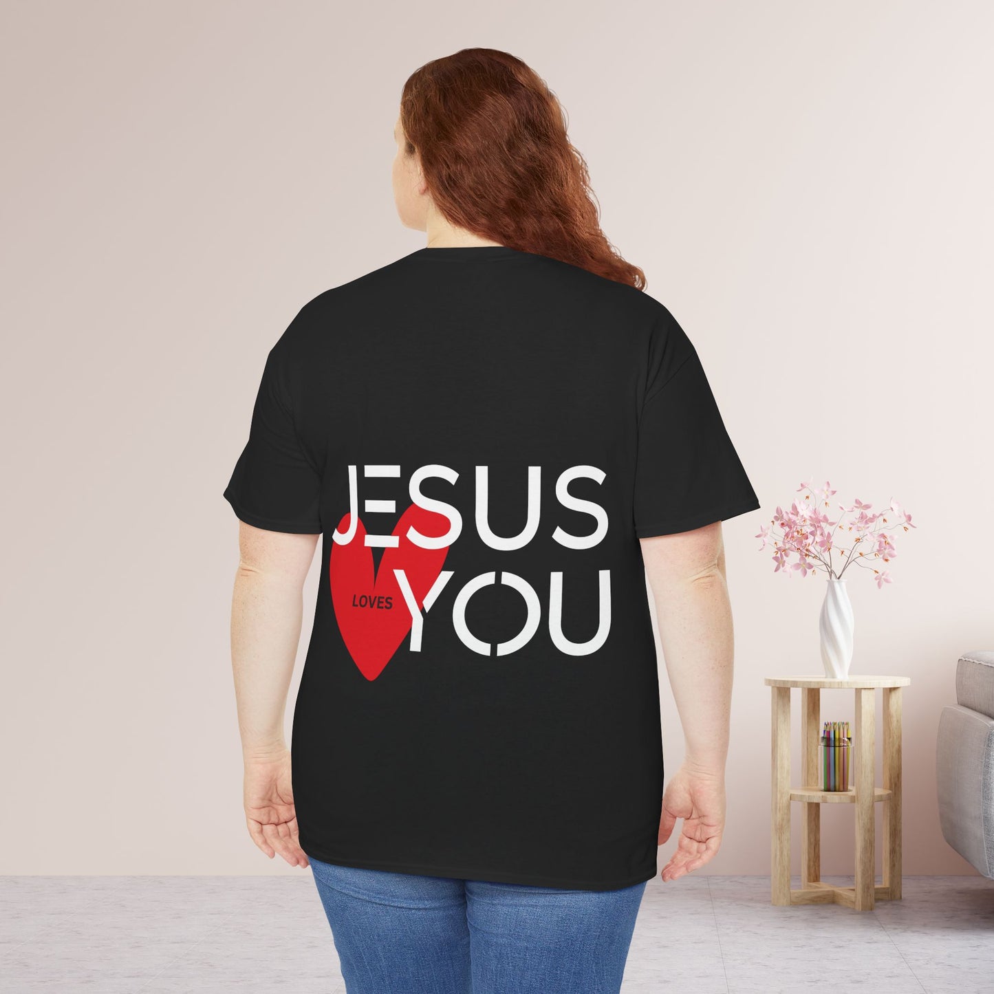 Jesus Loves You Heavy Cotton Tee