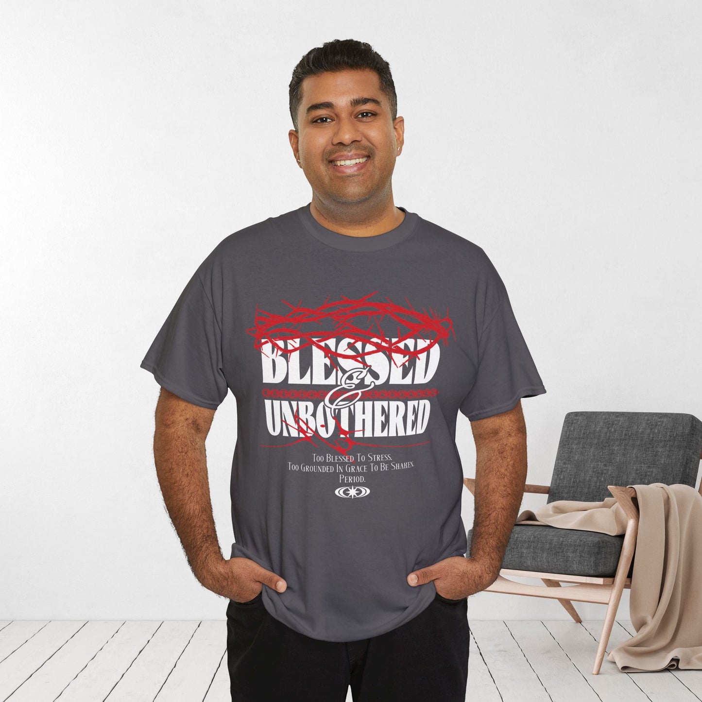 Blessed & Unbothered Heavy Cotton Tee