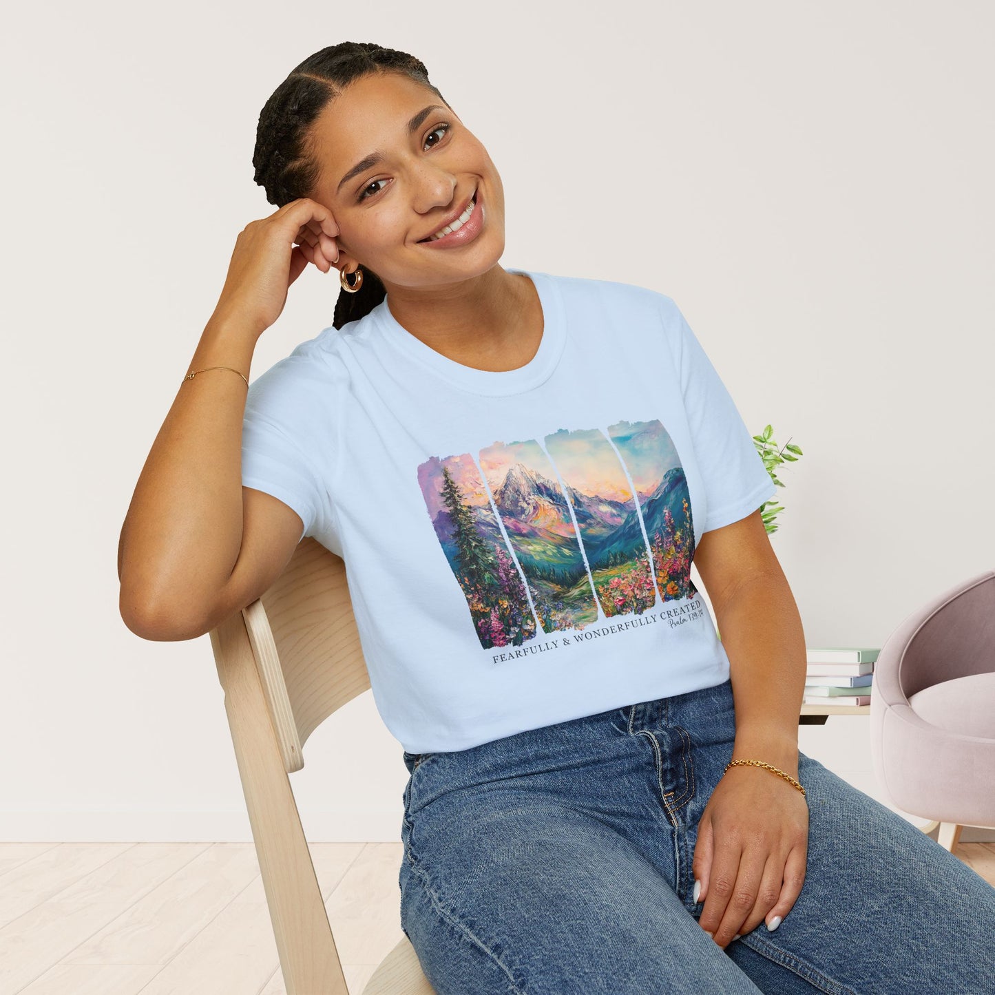 Fearfully and Wonderfully Created Softstyle T-shirt - Psalm 139:14