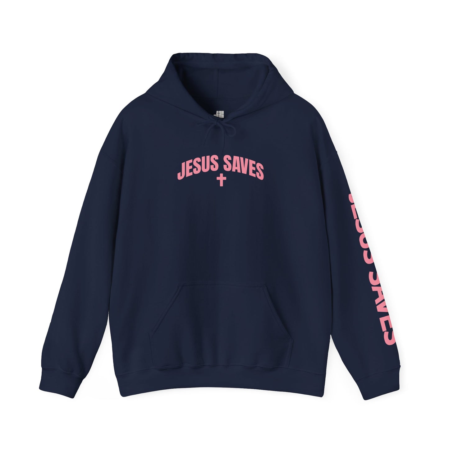 Unisex Jesus Saves Hoodie - Acts 4:12 Bible Verse Christian Hoodie