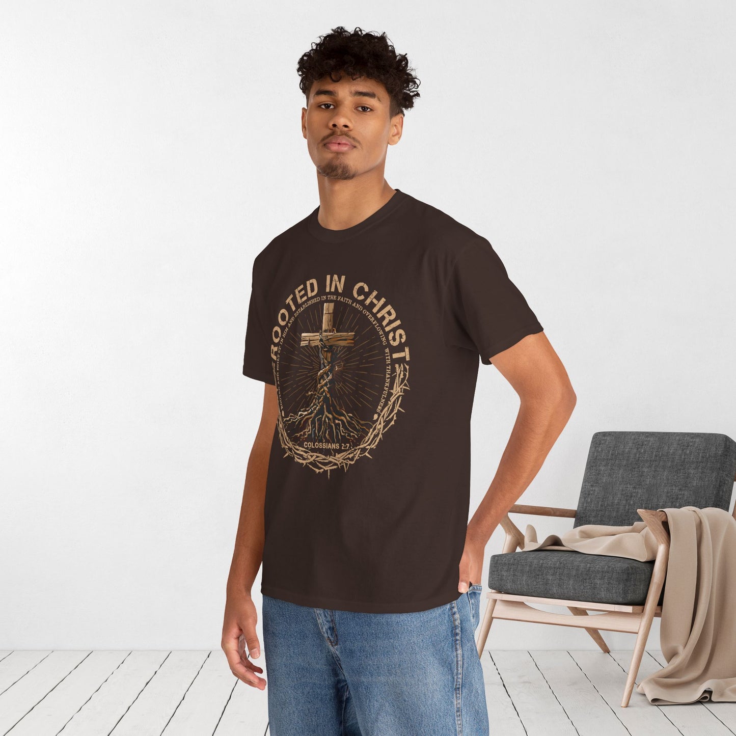 Rooted in Christ Heavy Cotton Tee