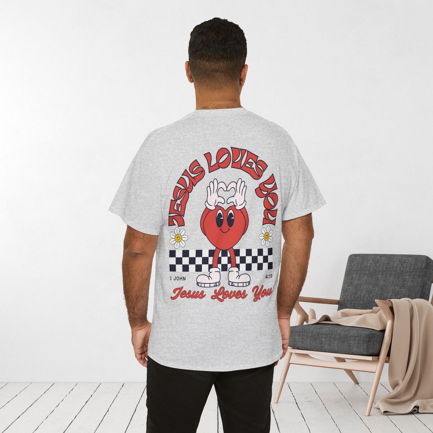 Jesus Loves You Heavy Cotton Tee