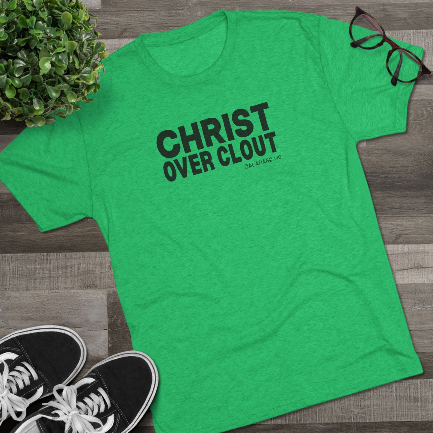 Christ Over Clout Unisex Tri-Blend Crew Tee