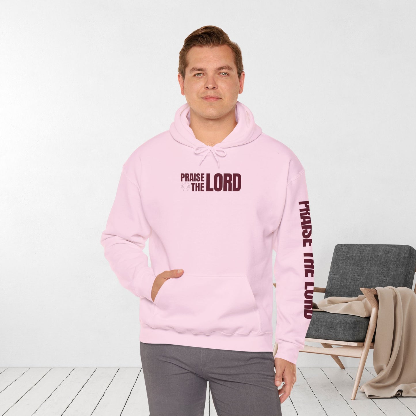 Praise The Lord Hoodie -  Psalm 117:1-2 Bible Verse Christian Hoodie