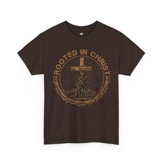 Rooted in Christ Heavy Cotton Tee