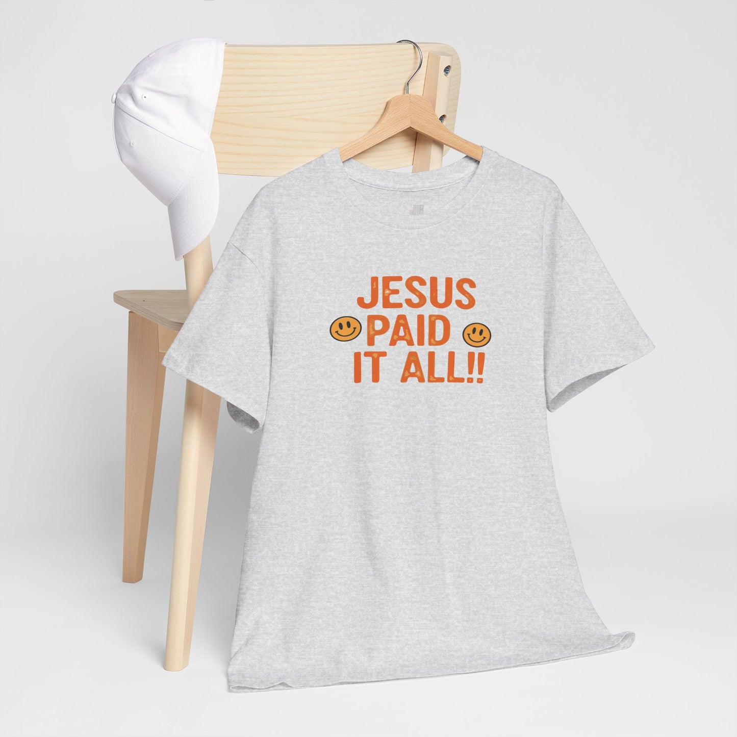 Jesus Paid It All Heavy Cotton Tee